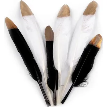 Lapač snů Peří metalické délka 10-15 cm (sada)