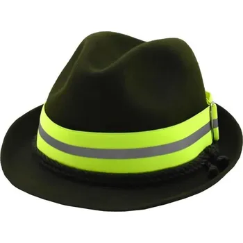 Reflexní pásek na klobouk s proužkem, zelená