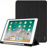 DUX DUCIS Domo pouzdro s prostorem na Apple Pencil a funkcí uspání pro iPad 9,7" (2017/2018) - černé