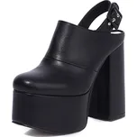 Masivní mule s řemínkem přes patu GoodDayGirl Fashion Barva: Černá, Velikost: 38