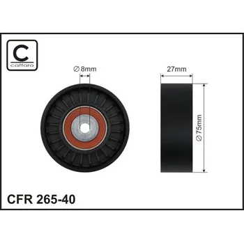 Auto-moto Napínací kladka, žebrovaný klínový řemen Caffaro 265-40