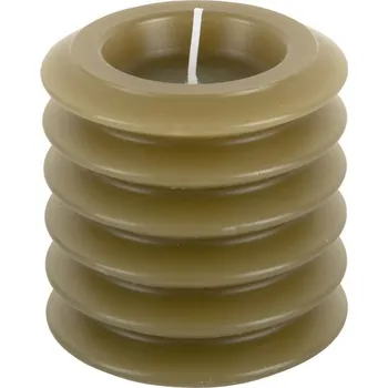 Svíčka Svíčka Layered Circles S 7,5cm mechově zelená Present Time (Barva-mechově zelená)