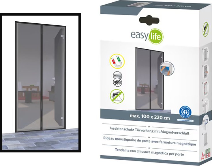 Easy Life 21759016 magnetická záclonová moskytiéra na dveře 100 x