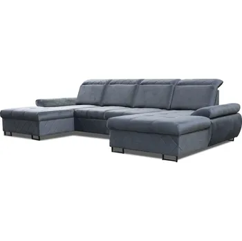 Sedací souprava Rozkládací rohová sedačka SELLIA U šedá