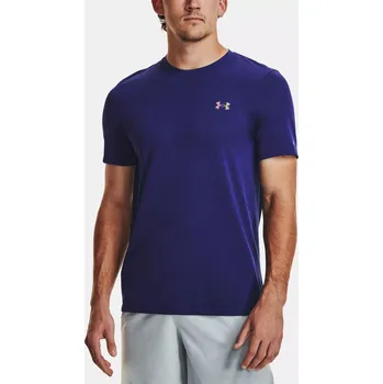 Pánské tričko Pánské funkční tričko Under Armour UA Rush Seamless Legacy SS-BLU - modré Velikost: L
