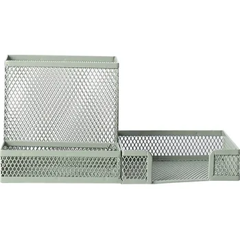 Úložný box Zásobník na psací potřeby šedá Present Time (Barva-šedá)