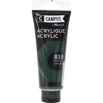 Výtvarná barva Akrylová barva Raphael 819 - Sap green - Tmavá zelená sap 100 ml