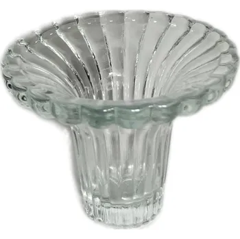 Svícen Svícen sklo pr.8/2,8cm čirá