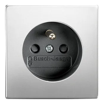 Elektrická zásuvka ABB FUTURE LINEAR Zásuvka s ochr. kolíkem ušlechtilá ocel 5519B-A02357866