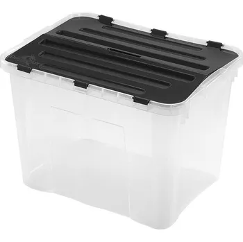 Úložný box Plastový úložný box s víkem HEIDRUN Classic 42l