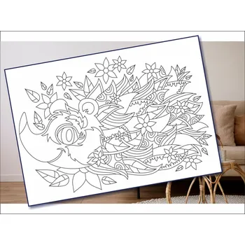 Radost v písku Šablona na pískování ježek - mandala