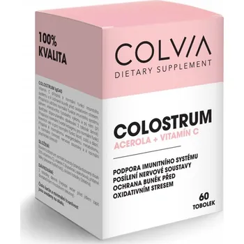 Doplněk stravy COLVIA Colostrum + Acerola + Vitamín C, 60 ks