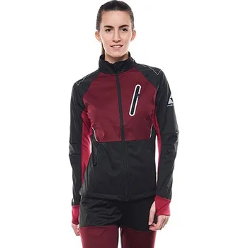 Dámská softshellová bunda dámská softshelová bunda FISCHER - Asarna W (FISCHER - Asarna W - černo/vínová)