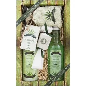 Kosmetická sada Bohemia Gifts Dárkové balení, botanické kosmetiky, Gel, šampon, sůl a mýdlo