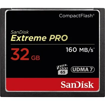 Paměťová karta SanDisk Extreme Pro CF 32 GB 160 MB/s VPG 65, UDMA 7