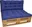 Axin Trading Polstr na paletový nábytek s opěrkou 120 x 80, 120 x 50 cm, modrý melír