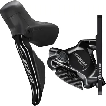 Brzda na kolo Řadicí a brzdová páka Shimano 105, ST-R7170 + třmen BR-7170 Varianta: přední