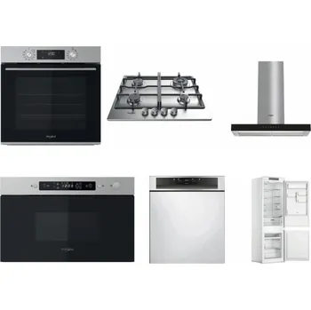 Set domácích spotřebičů WHIRLPOOL OMK58CU1SX + WHIRLPOOL TKRL 661 IX EU + WHIRLPOOL WHBS 62F LT K + WHIRLPOOL MBNA910X + WHIRLPOOL WBC 3C34 PF X + WHIRLPOOL WHC18 T311