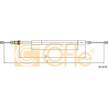 Lanko parkovací brzdy COFLE Tažné lanko, parkovací brzda 104578