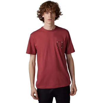 cyklistický dres FOX Cyklistické triko s krátkým rukávem - HINKLEY PREMIUM - bordó