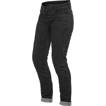 Moto kalhoty Dainese Dainese DENIM SLIM LADY dámské jeansy černé vel.29 29