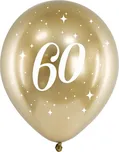 PartyDeco Latexový balónek 60 zlatý 30…
