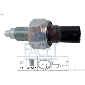 Spínač, světlo zpátečky FACET 7.6270