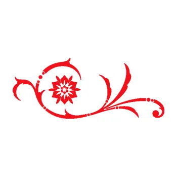 Samolepící dekorace SAMOLEPKA Květina dekor 040 levá (10 - červená) NA AUTO, NÁLEPKA, FÓLIE, POLEP, TUNING, VLASTNÍ TEXT, TISK, AUTOSAMOLEPKY.cz, POLEPY, OBRÁZEK, LOGO, SAMOLEPKY