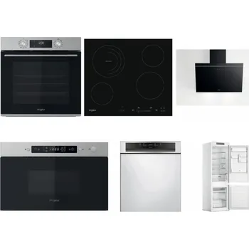 Set domácích spotřebičů WHIRLPOOL OMK58CU1SX + WHIRLPOOL AKT 8900 BA + WHIRLPOOL AKR 62F LT K + WHIRLPOOL MBNA910X + WHIRLPOOL WBC 3C34 PF X + WHIRLPOOL WHC18 T311