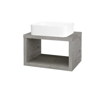 Koupelnový nábytek Dřevojas Koupelnová skříňka STORM SZO 60 (umyvadlo Joy) - D01 Beton