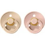 BIBS Colour cumlíky z prírodného kaučuku 2ks - veľkosť 1 - Vanilla / Blush