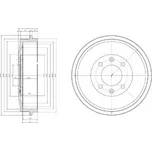 DELPHI Brzdový buben BF169