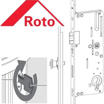 ROTO zámek lišt. Safe C ovl.vl. 92/40/16 uzav.čepy