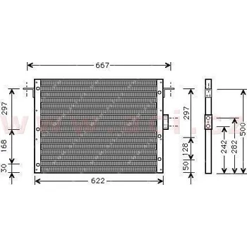 Sušič klimatizace chladič klimatizace bez sušičky [562*551*30]