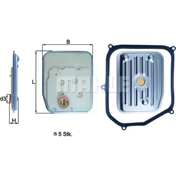 Hydraulický filtr KNECHT Hydraulický filtr, automatická převodovka HX147KIT