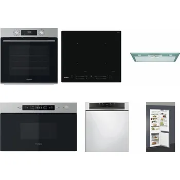 Set domácích spotřebičů WHIRLPOOL OMK58CU1SX + WHIRLPOOL WL S7260 NE + WHIRLPOOL AKR 650/1 IX + WHIRLPOOL MBNA910X + WHIRLPOOL WBC 3C34 PF X + WHIRLPOOL ART 66112