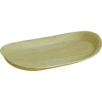 Tác| oválný | Kompostovatelné | Z palmového listu Balení: 10 ks