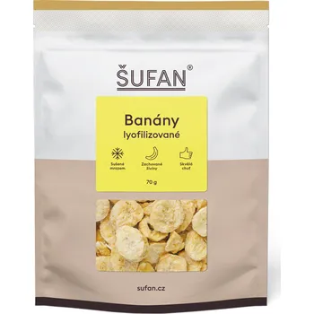 ŠUFAN s.r.o. Banány lyofilizované - 70 g