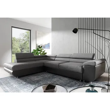 Sedací souprava Relax-postele.cz Isabella Berlin 01/Eko kůže černá Levá