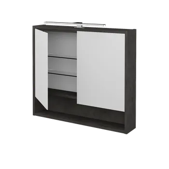 Koupelnový nábytek Dřevojas Dvoudveřová galerka FOCUS GA2OE 80 - D16 Beton tmavý