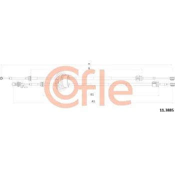 Převodovka COFLE Tažné lanko, ruční převodovka 113885