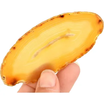 Sběratelství Achát plátek s dutinou z Brazílie 28g