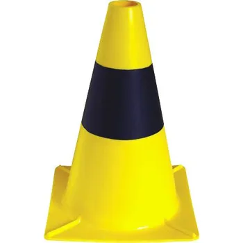 Dopravní zařízení Lehký dopravní kužel, 30 cm, černá / žlutá