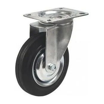 Pojezdové kolečko Renost Kolečko plech-guma otočné 521 XD-V080C z - DM 50kg - RN-N900607