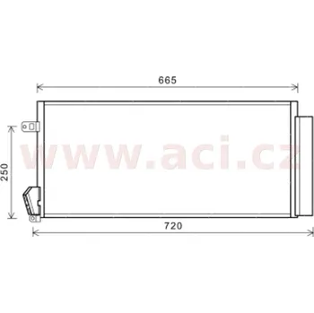 Sušič klimatizace chladič klimatizace se sušičkou pro všechny motory [630*295*16]
