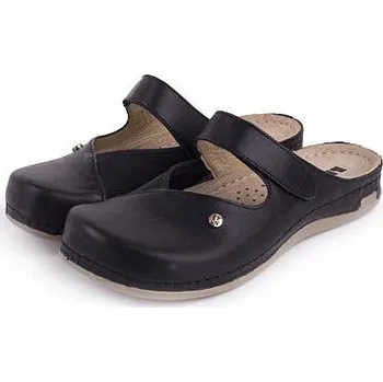 Dámské pantofle Sanja Ristić Dámské kožené nazouváky na hallux Leontýna černá velikost obuv dospělí 37