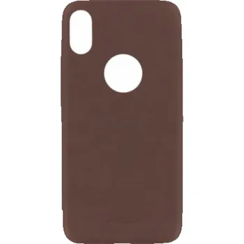 Pouzdro na mobilní telefon Tellur Cover Slim Synthetic Leather for iPhone X/XS brown