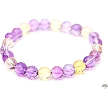 Náramek Magieprirody.cz Náramek Ametyst, citrín - 8 mm kuličky #443 - z přírodních kamenů