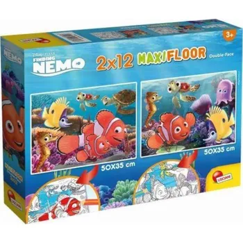 Dětské zboží Lisciani Oboustranné puzzle Supermaxi 2x12 dílků. 50x35 cm Nemo. 86573 LISCIANI