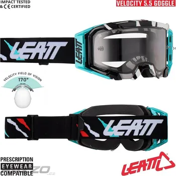 Motocyklové brýle MX brýle LEATT Velocity 5.5 Tiger Acid 2023